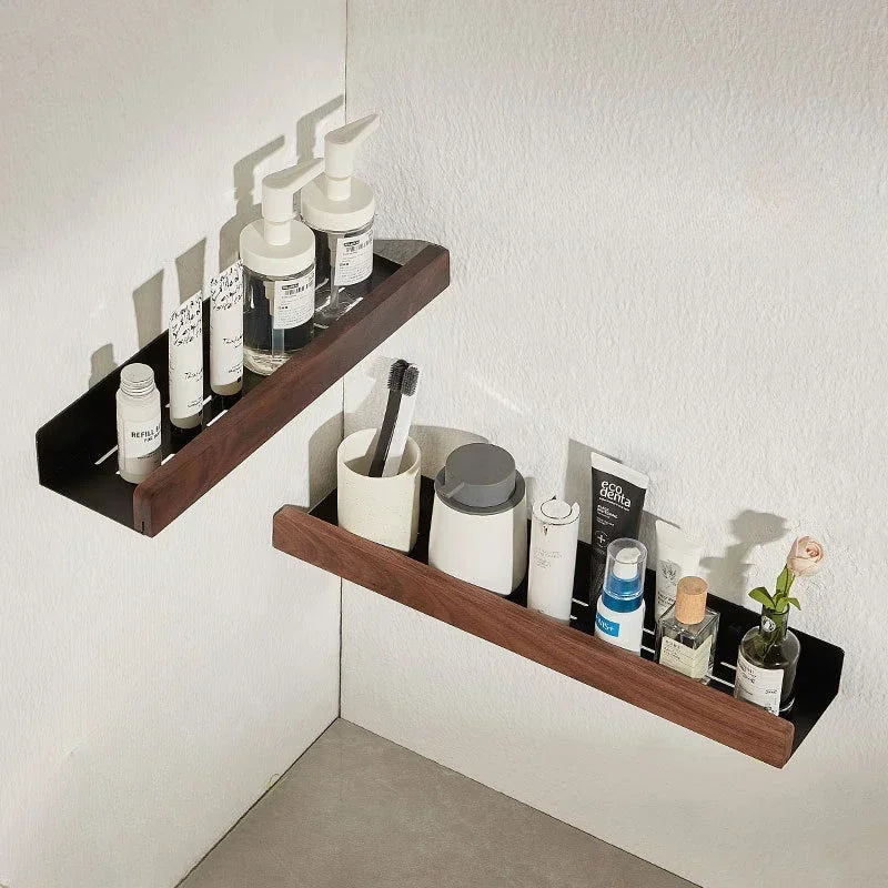 Etagère Noire Bois Fonçé