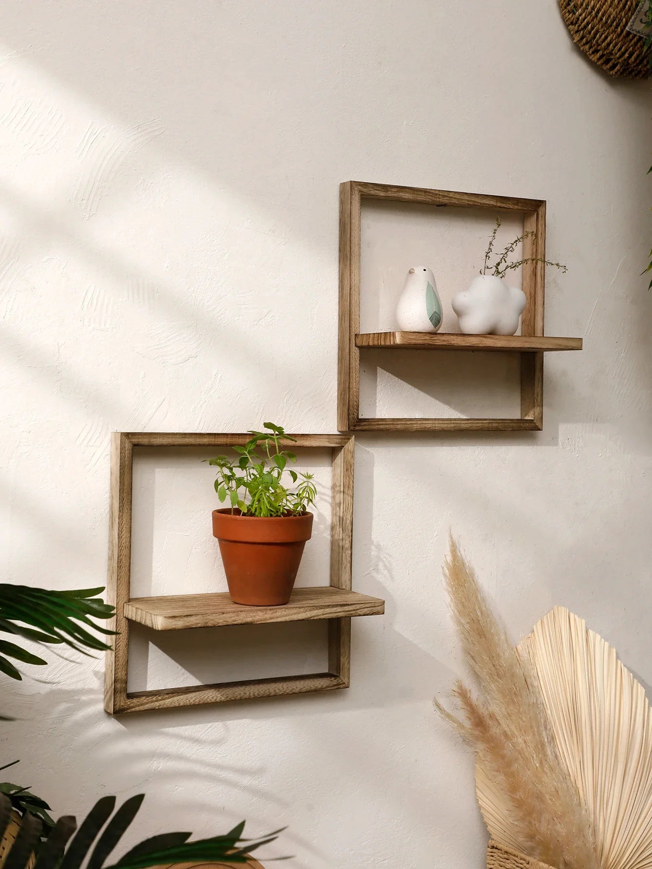 Etagère murale Cuisine Bois Carré