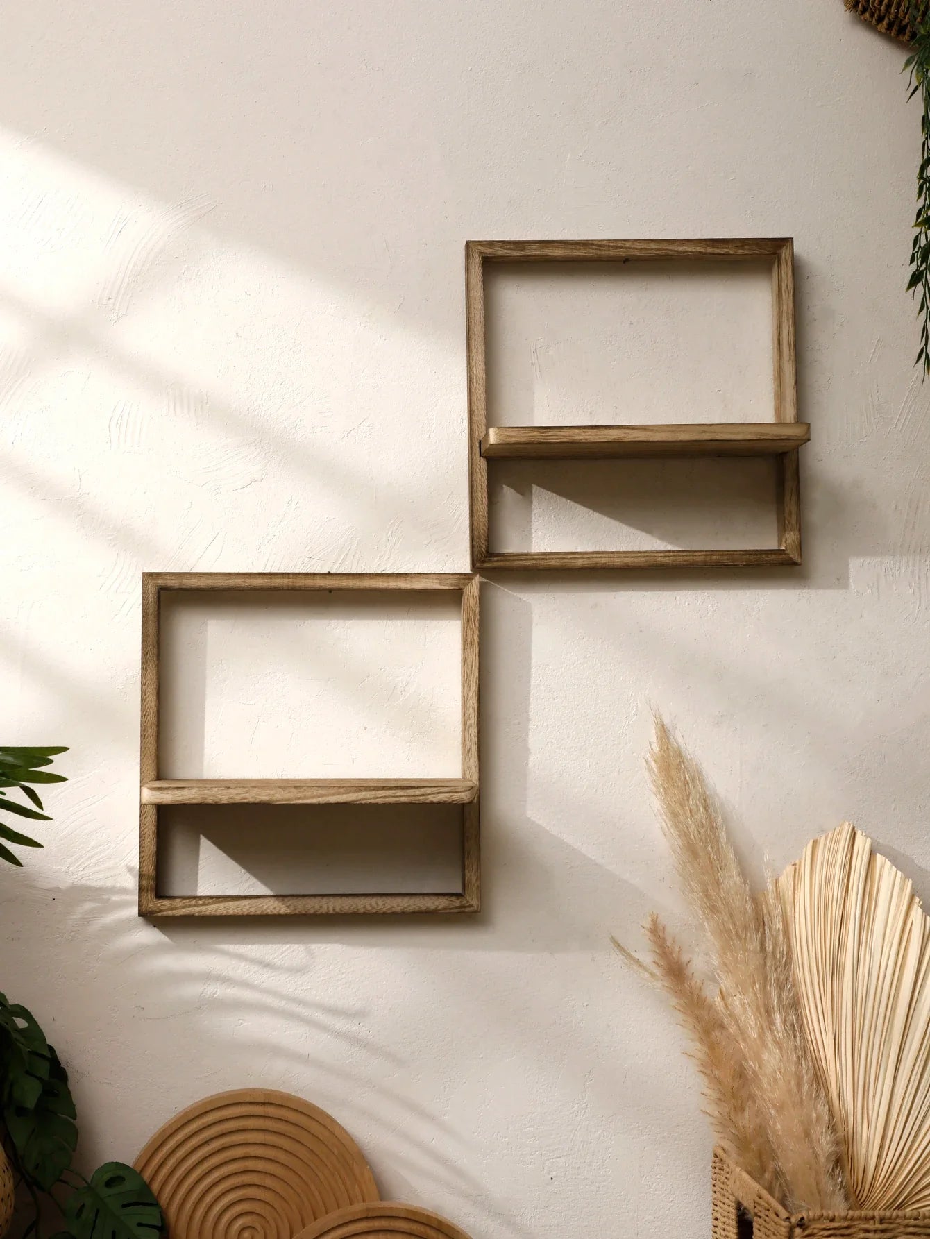 Etagère murale Cuisine Bois Carré