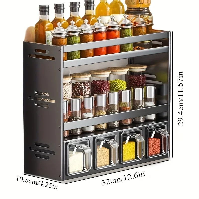 Etagère à Epices Cuisine | Inox