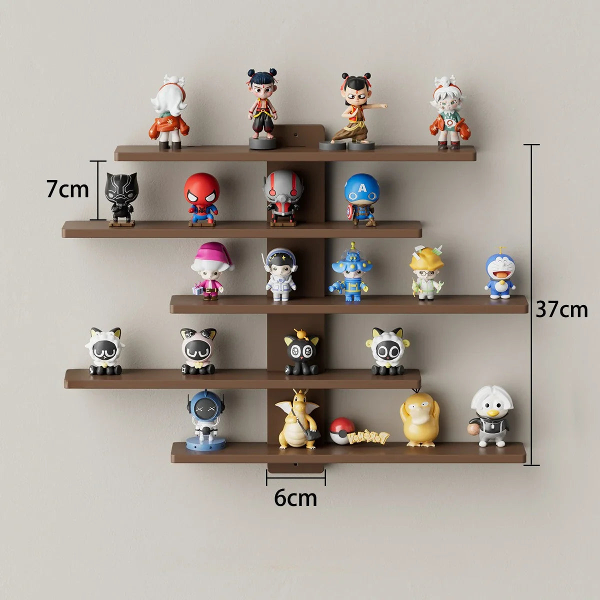 Etagère Murale Figurine Blanche