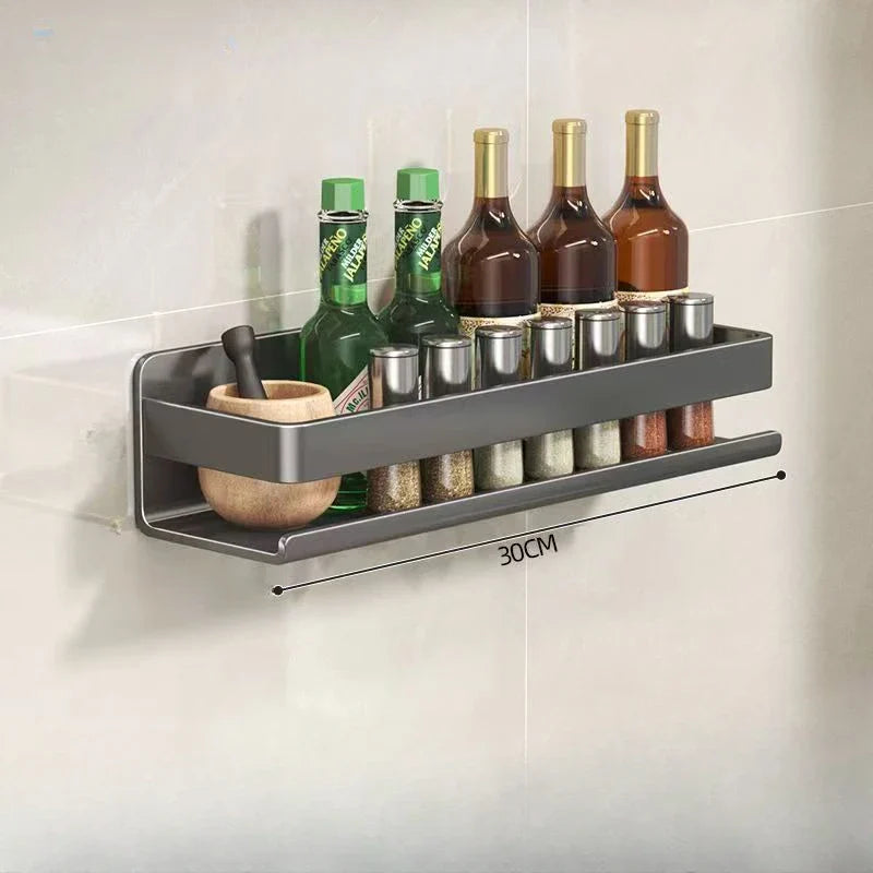 Etagère Murale Cuisine Métal pour Bocaux et Bouteilles