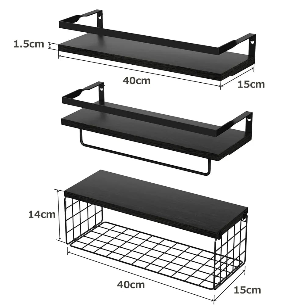 Etagère murale flottante (Lot de 3)