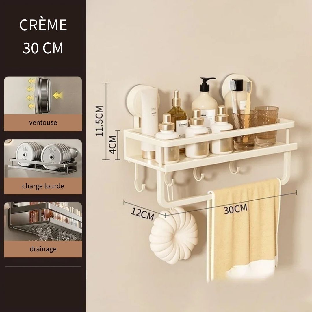 Etagère Murale Design Moderne avec Crochets