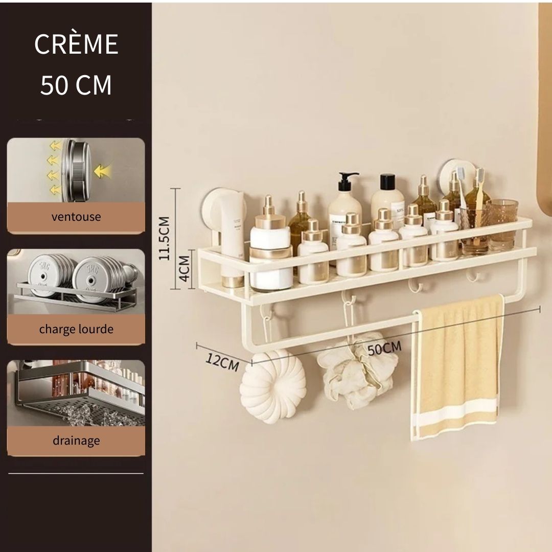 Etagère Murale Design Moderne avec Crochets