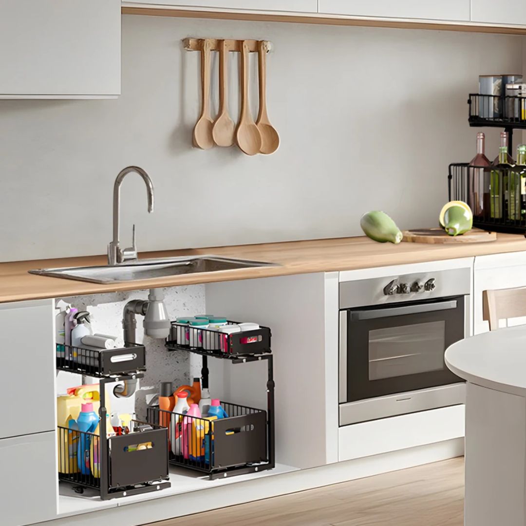 Etagère sous Evier Ajustable