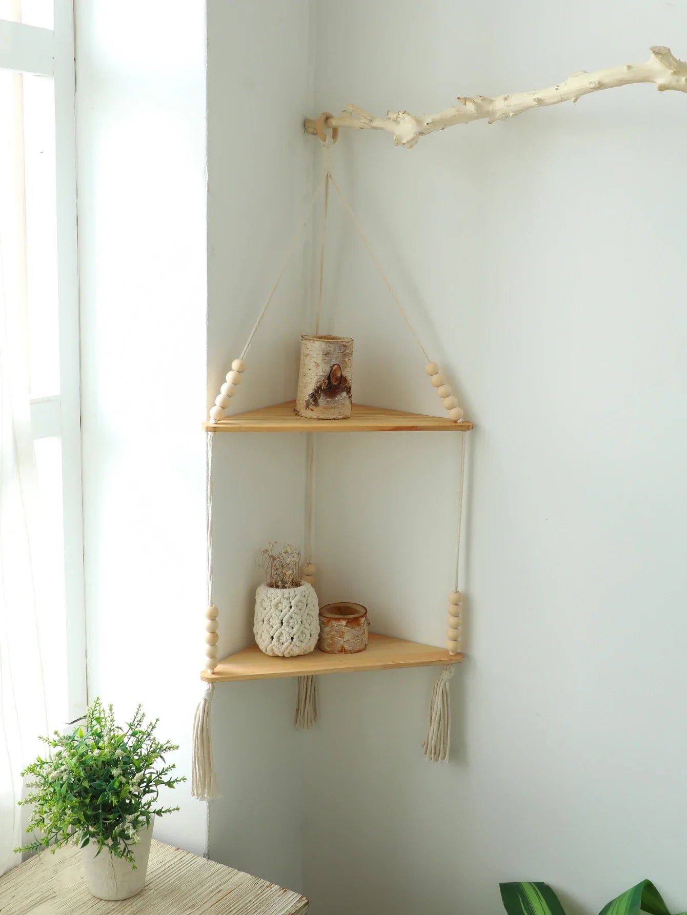 Etagère d'Angle Murale Design Suspendue