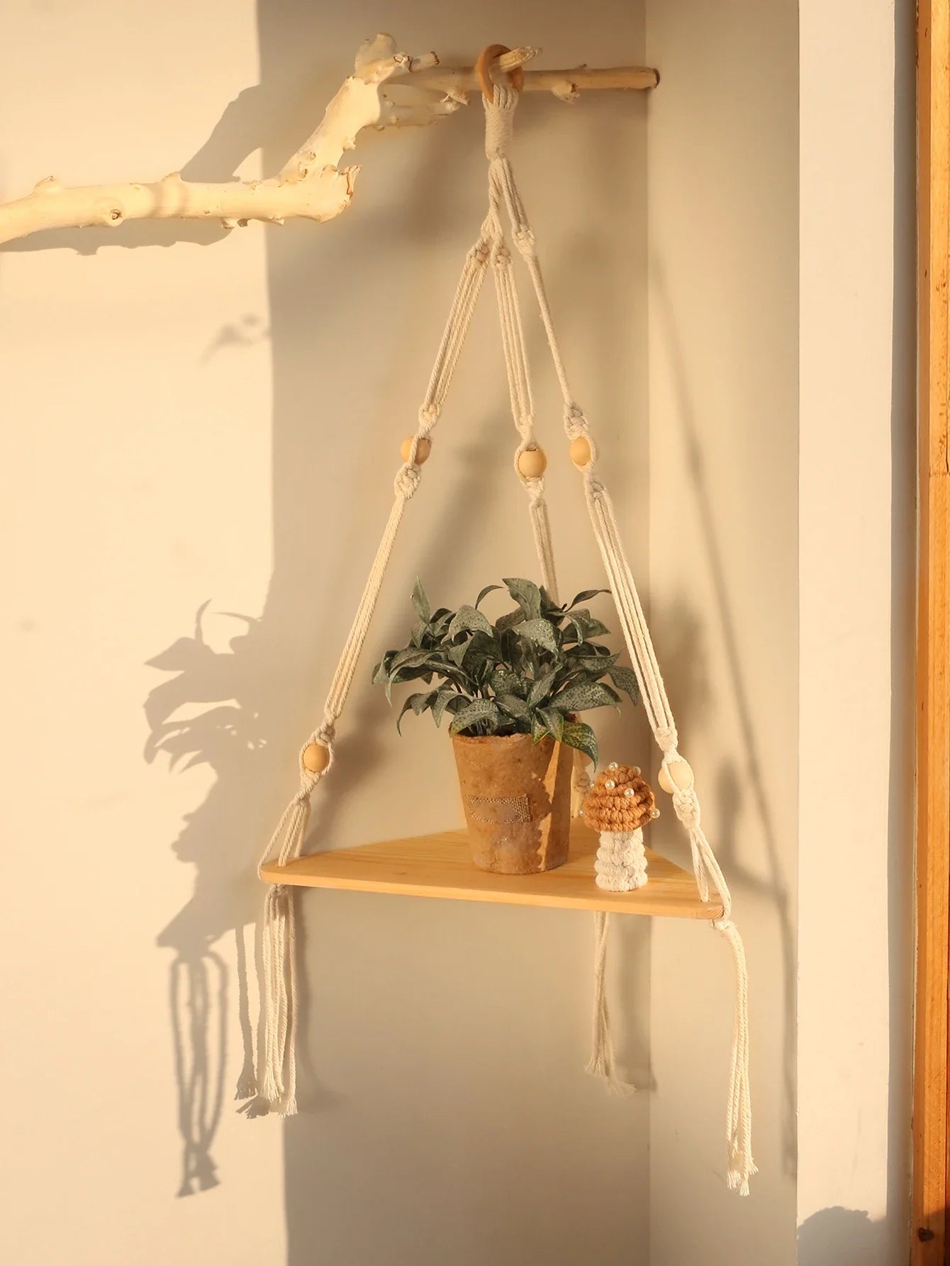 Etagère d'Angle Murale Design Suspendue