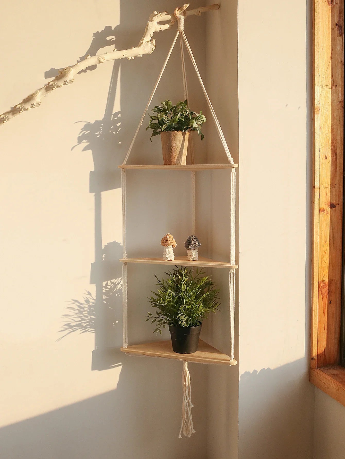 Etagère d'Angle Murale Design Suspendue