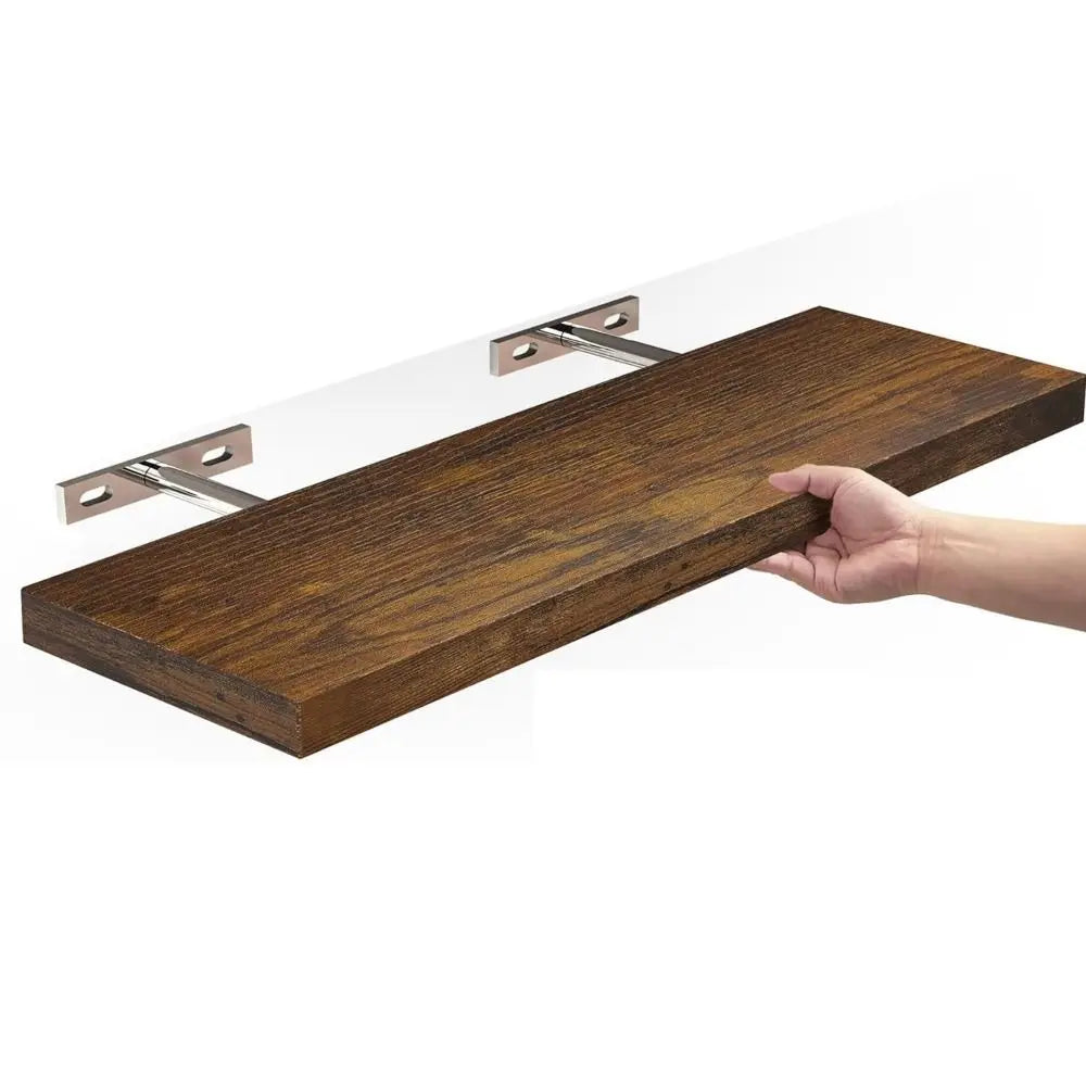 Etagère Murale Bois Fixation Invisible | Lot de 3