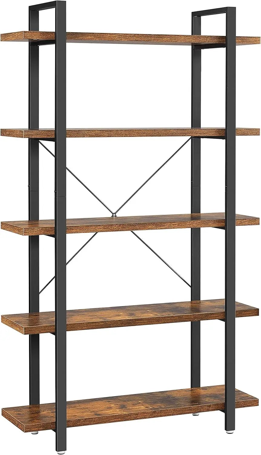 Bibliothèque style Industriel Bois et Métal