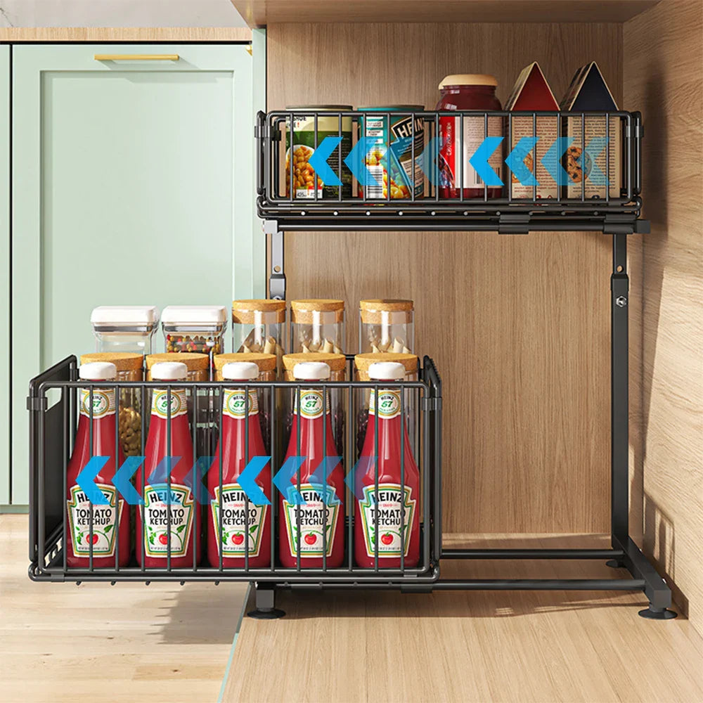 Etagère sous Evier Ajustable