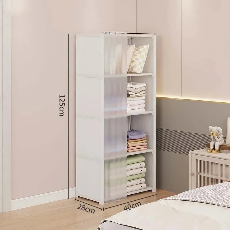 Étagère de Rangement Chambre | Armoire en Tissus Simple