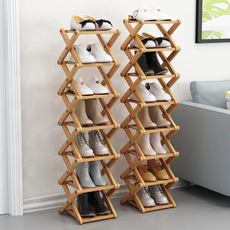 Etagère a chaussure en bois | Bambou