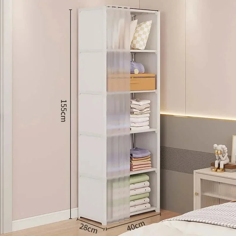 Étagère de Rangement Chambre | Armoire en Tissus Simple