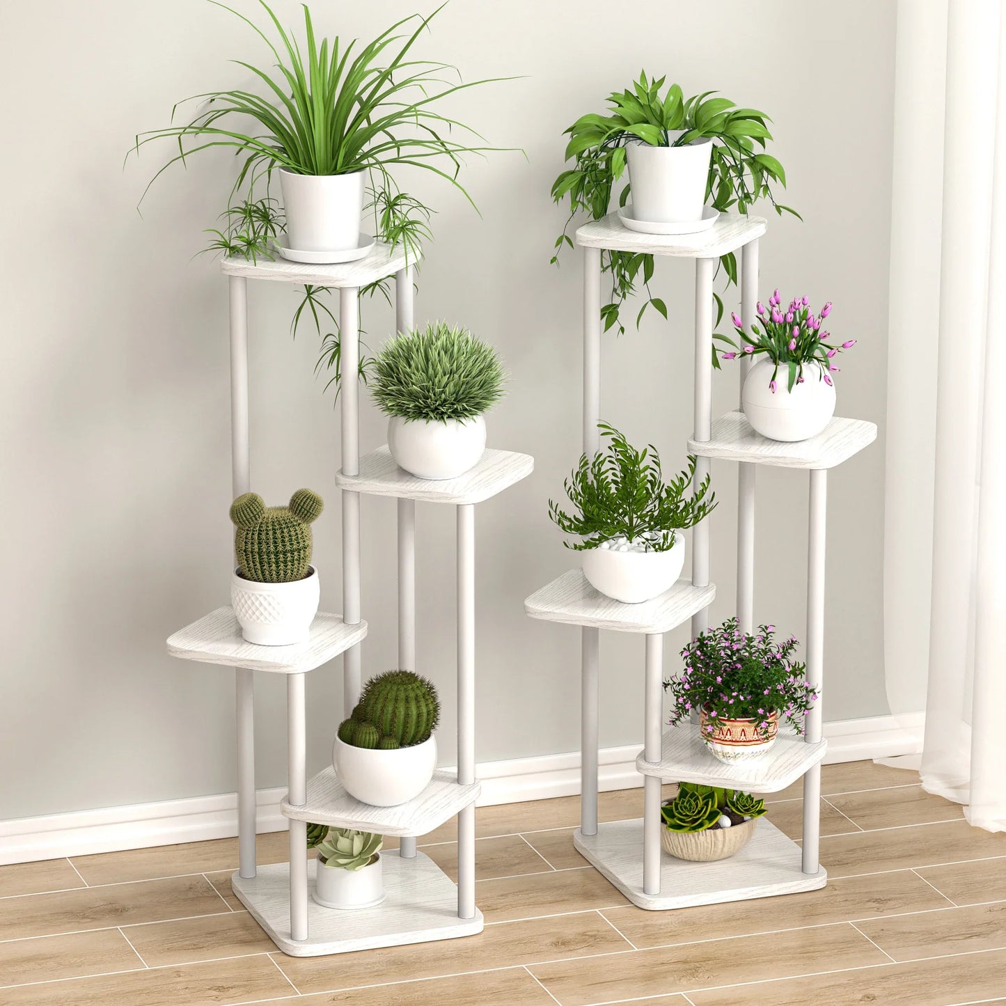 Etagère Pots de Fleurs en Bois