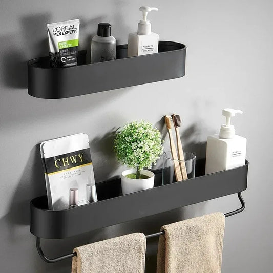 Etagère Salle de Bain sans perçage en Aluminium