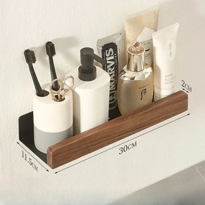 Etagère Noire Bois Fonçé