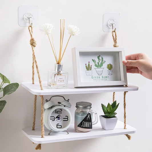 Etagère avec Corde à Suspendre