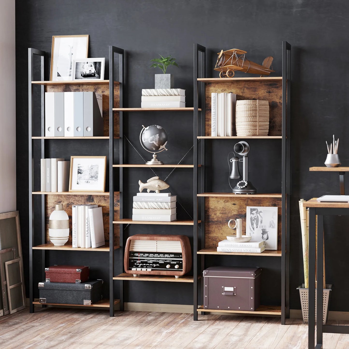 Bibliotheque style Industriel