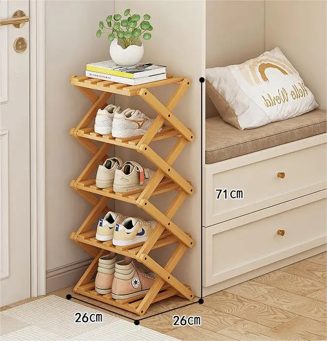Etagère a chaussure en bois | Bambou