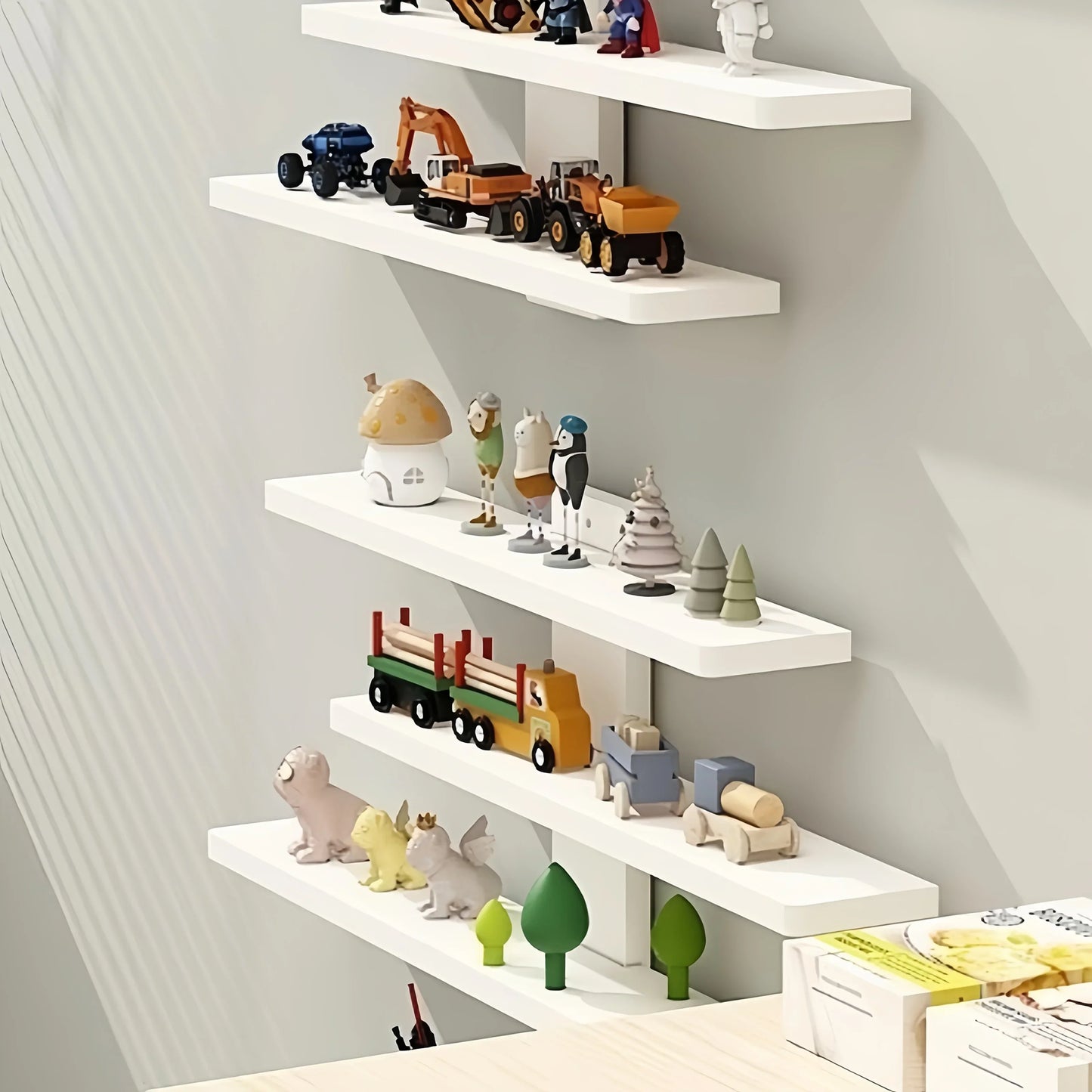 Etagère Murale Figurine Blanche