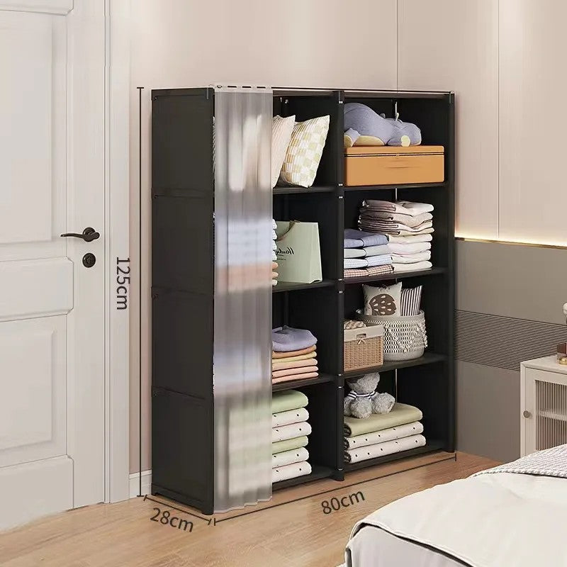 Étagère de Rangement | Armoire en Tissus Double