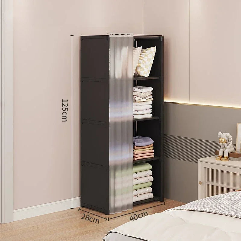 Étagère de Rangement Chambre | Armoire en Tissus Simple