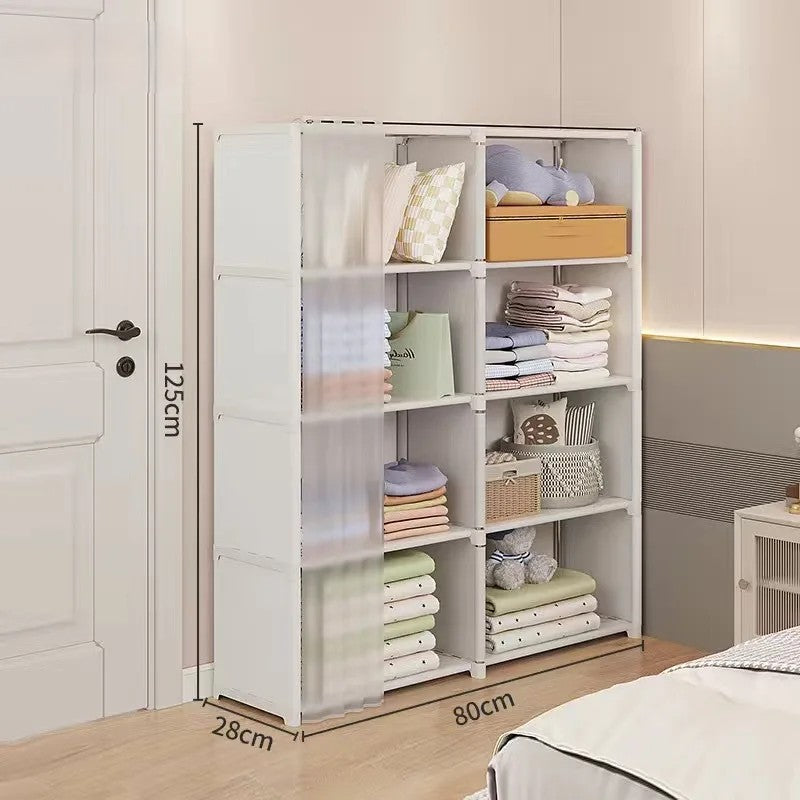 Étagère de Rangement | Armoire en Tissus Double