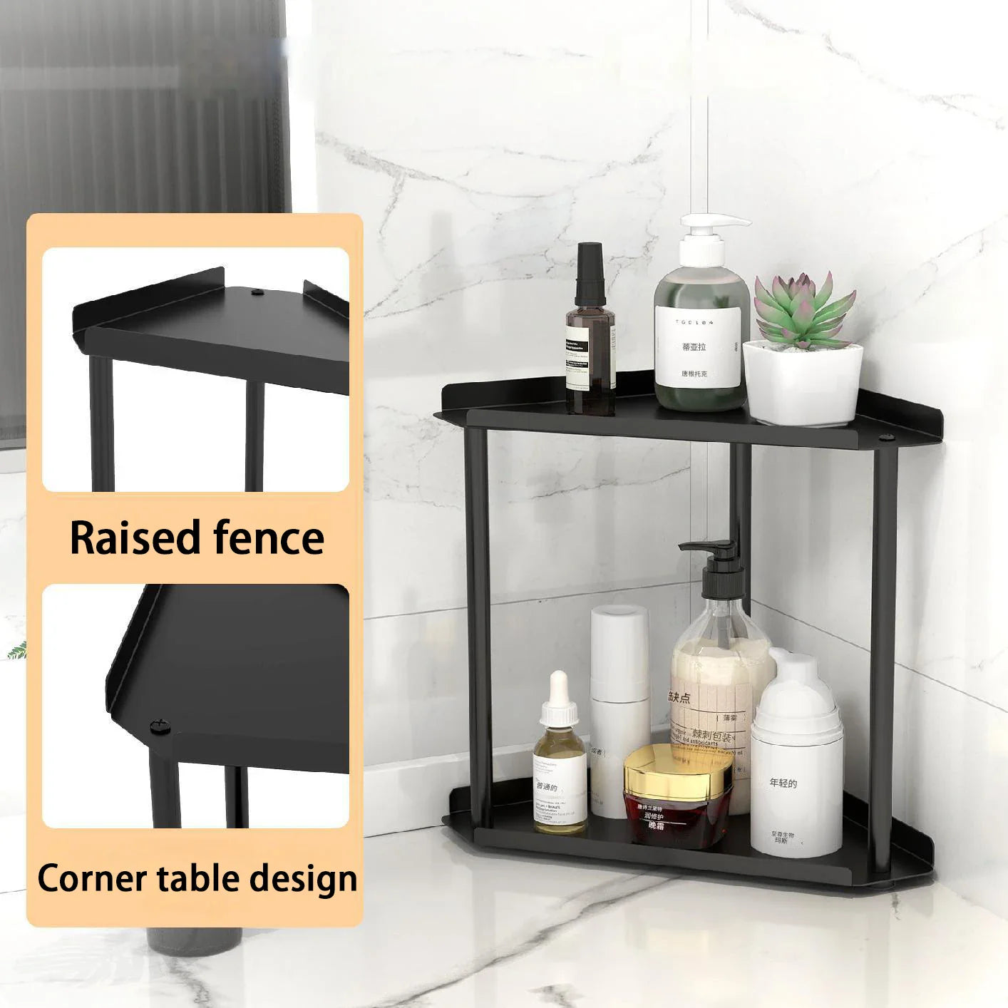 Etagère d'Angle Salle de Bain