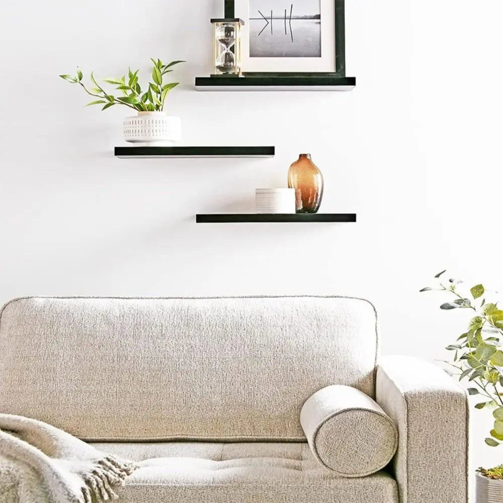 Etagère Murale Bois Fixation Invisible | Lot de 3