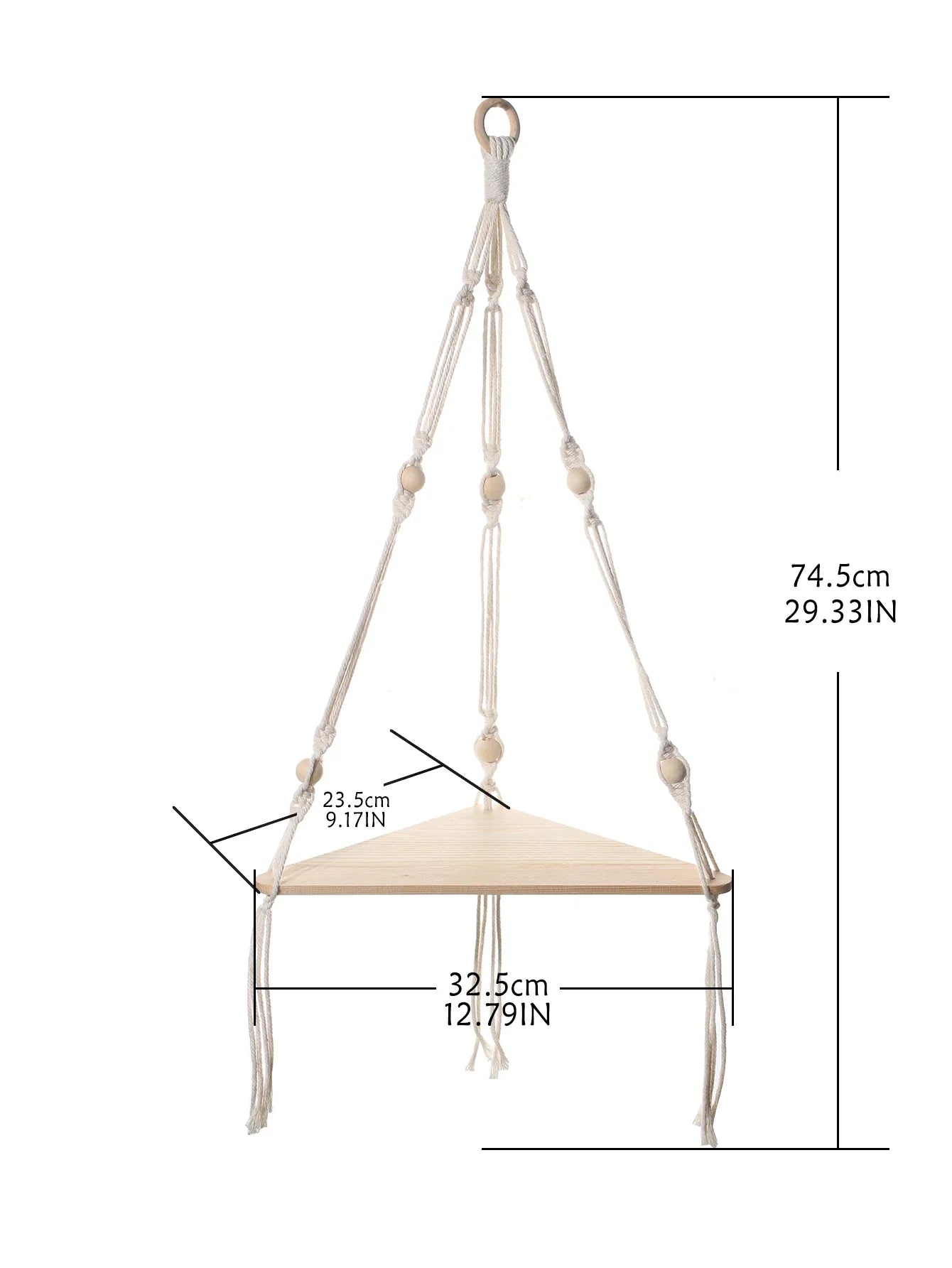 Etagère d'Angle Murale Design Suspendue