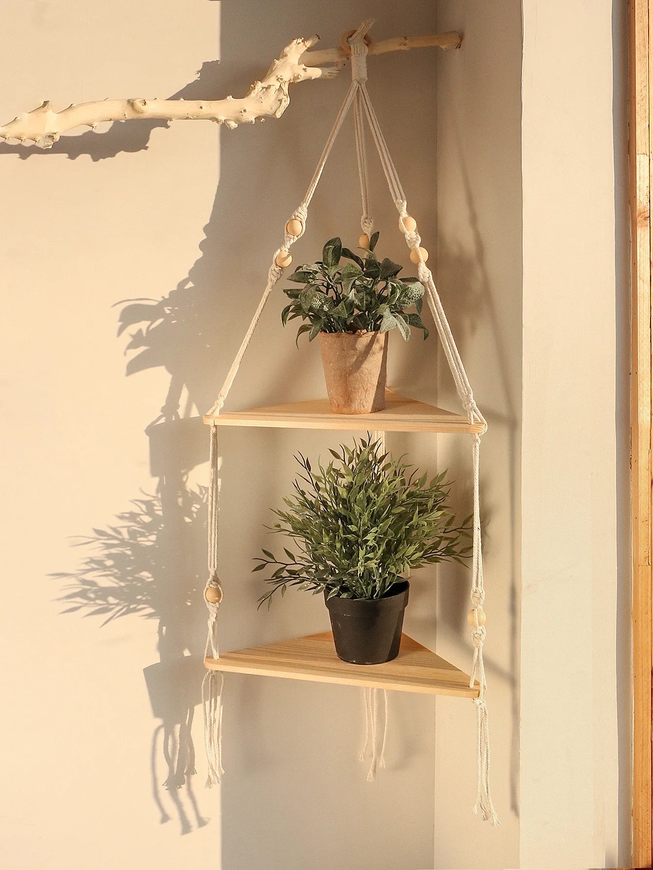 Etagère d'Angle Murale Design Suspendue