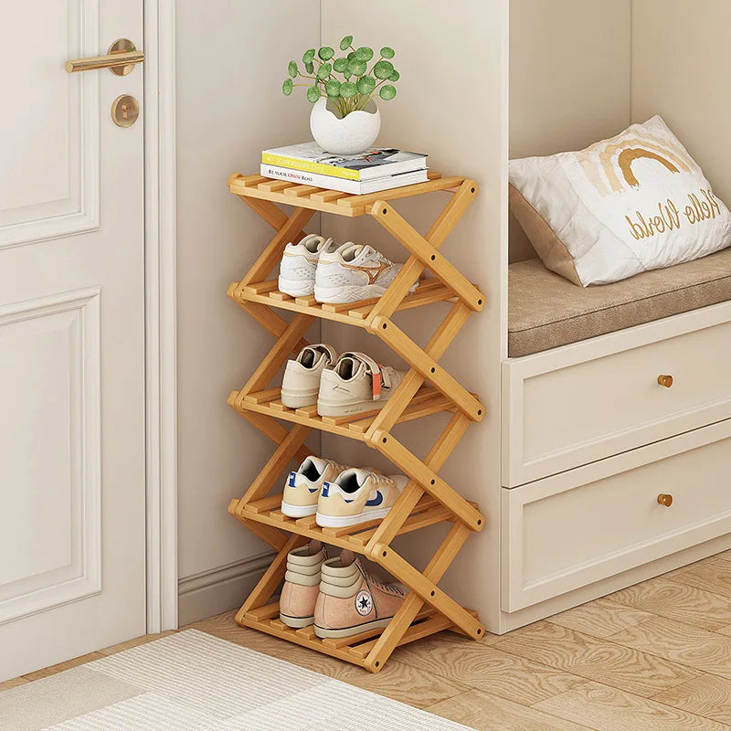 Etagère a chaussure en bois | Bambou