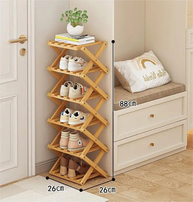 Etagère a chaussure en bois | Bambou