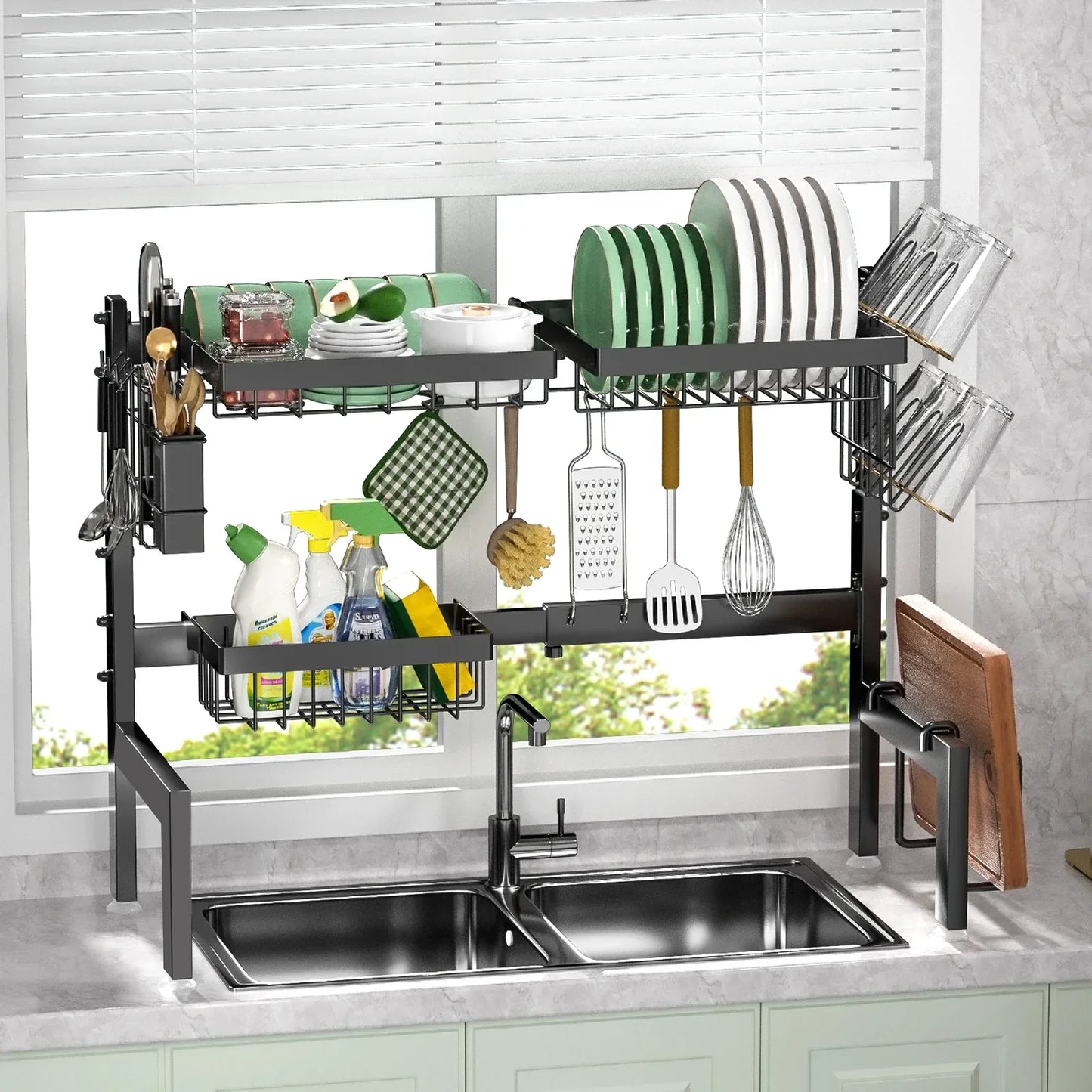 Etagere de Rangement Cuisine | Egouttoir sur Evier