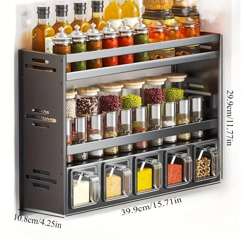 Etagère à Epices Cuisine | Inox