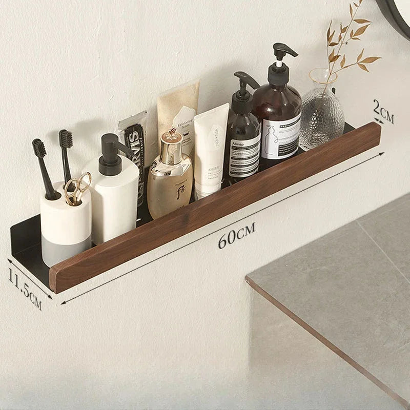 Etagère Noire Bois Fonçé