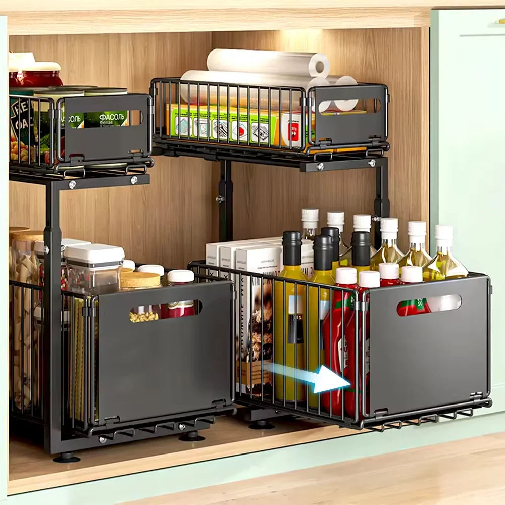 Etagère sous Evier Ajustable