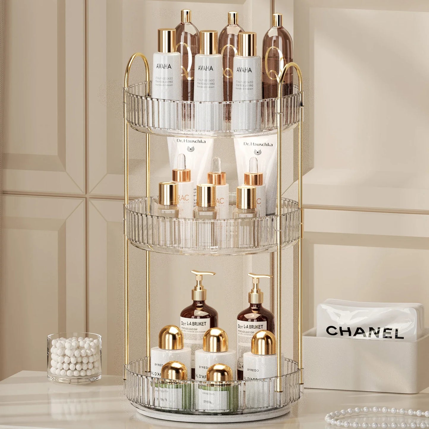 Etagère Rotative Salle de Bain | Parfums et Cosmétiques