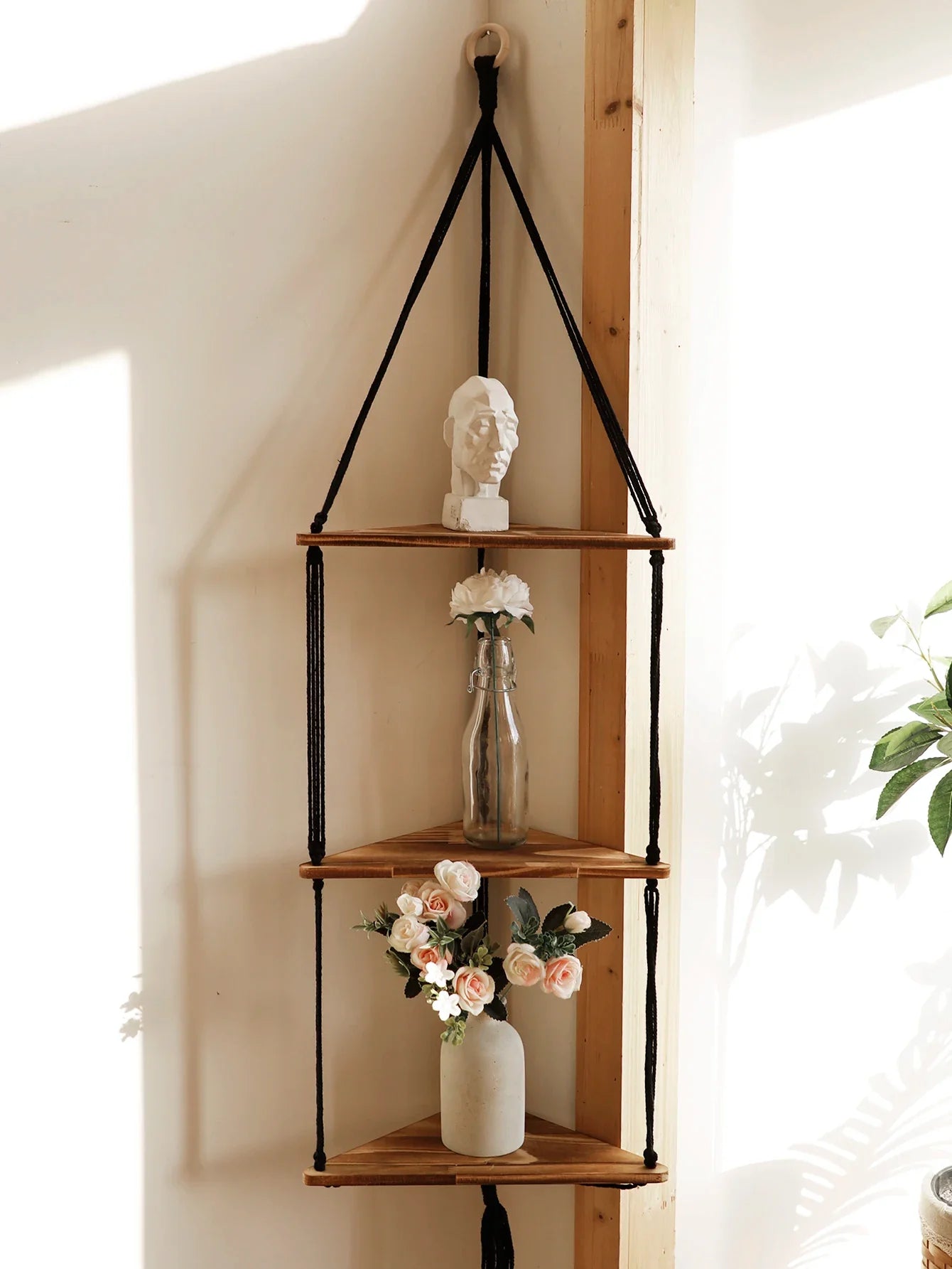 Etagère d'Angle Murale Design Suspendue