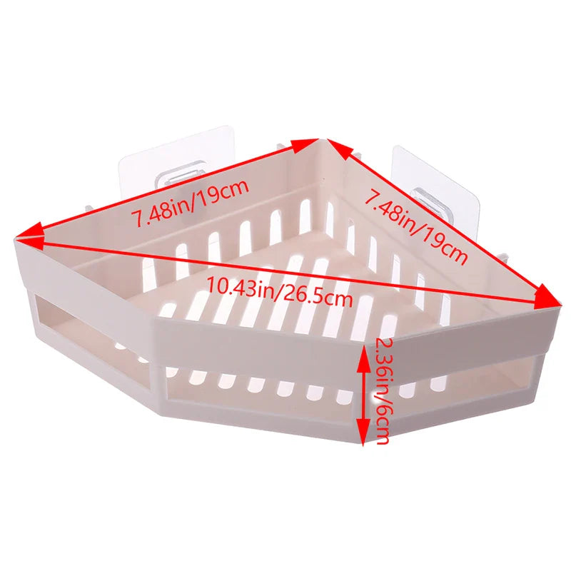 Etagère de Douche d'Angle Sans Perçage