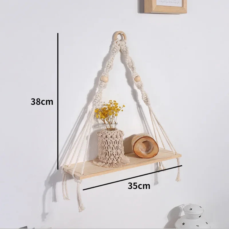 Etagère Suspendue Murale | Triangle 35x38 cm
