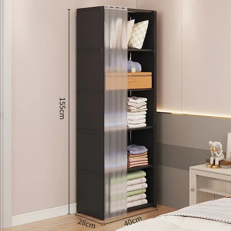 Étagère de Rangement Chambre | Armoire en Tissus Simple