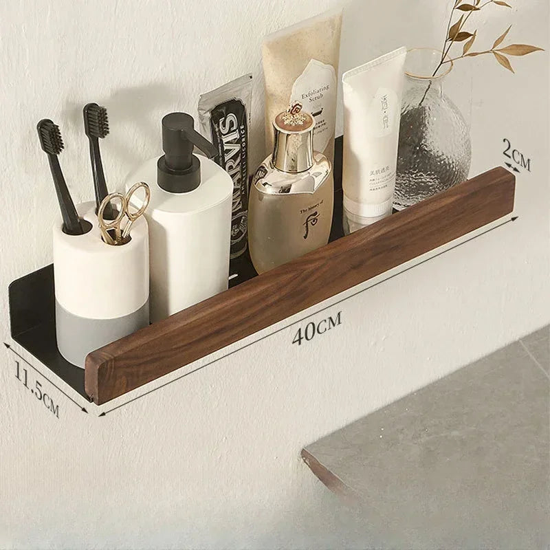 Etagère Noire Bois Fonçé
