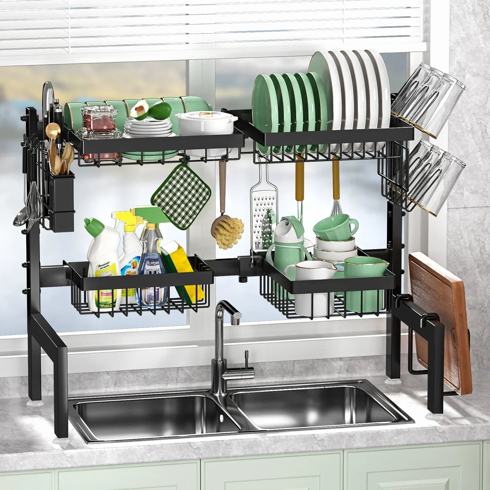 Etagere de Rangement Cuisine | Egouttoir sur Evier