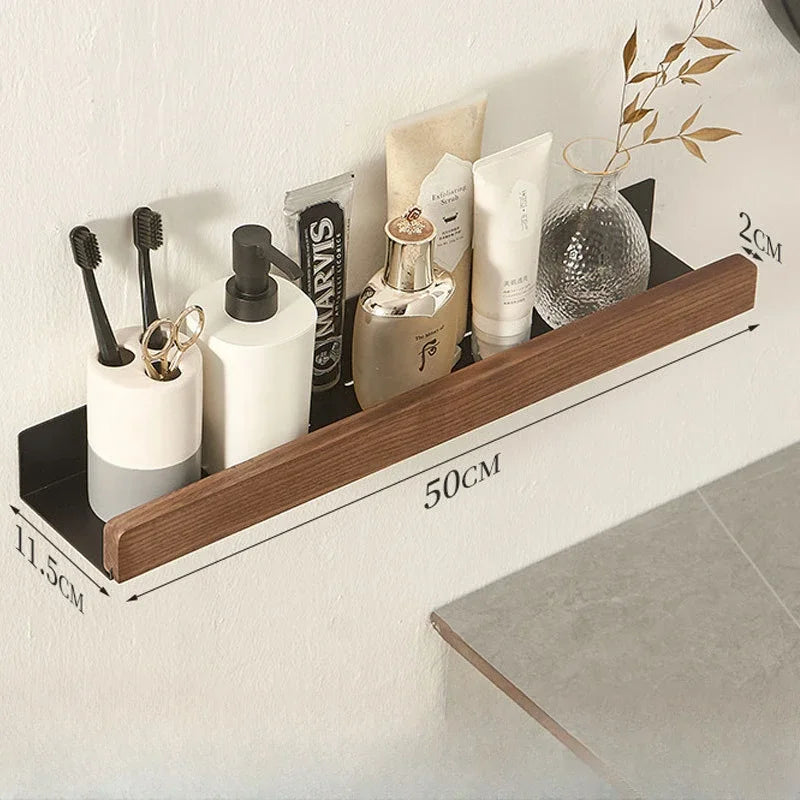 Etagère Noire Bois Fonçé